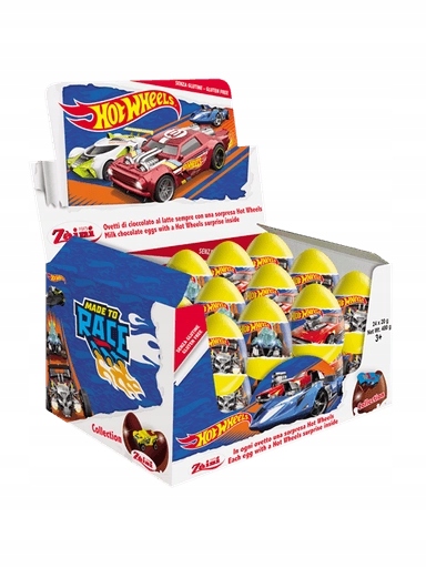 Levně Čokoládové Vajíčko S Překvapením Hot Wheels Karton 24x20g