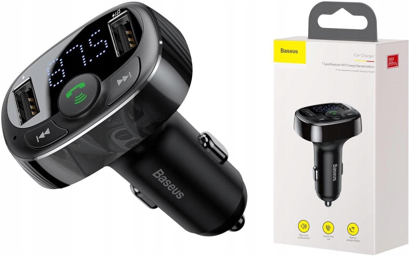 

Baseus transmiter Fm bluetooth ładowarka MP3 2xUSB