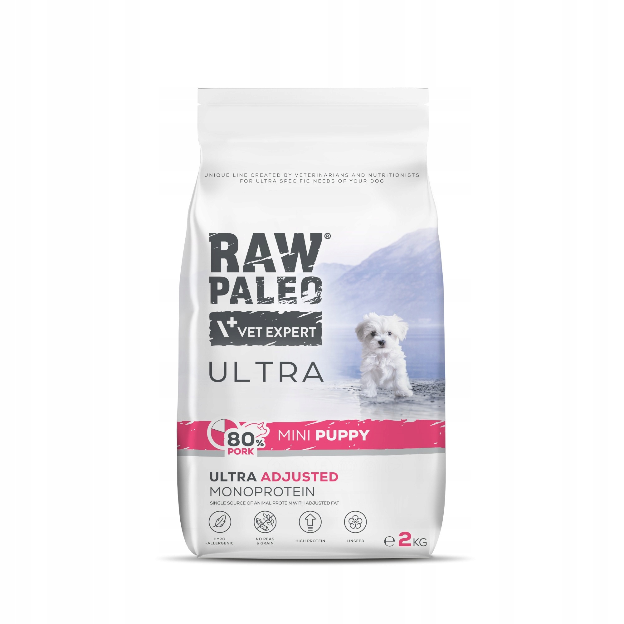 Raw Paleo Ultra Dog Pork Mini Puppy 2KG