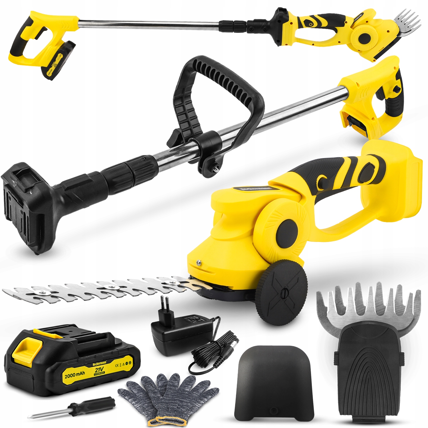 Nožnice Na Živý Plot Na Výložníku 140 CM Akumulátorové Nožnice 2000 mAh 21V