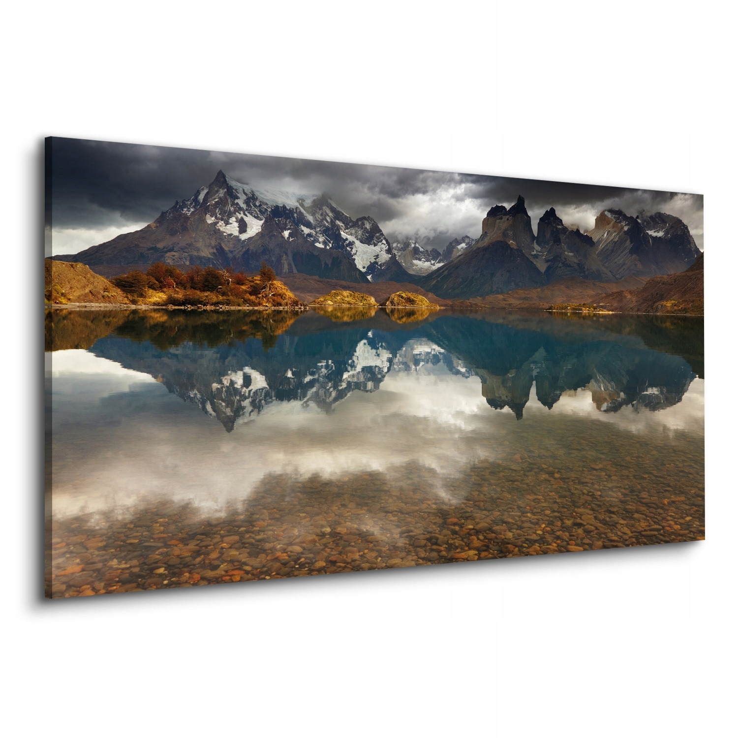 

Canvas do jadalni 120x60 Góry jezioro chmury