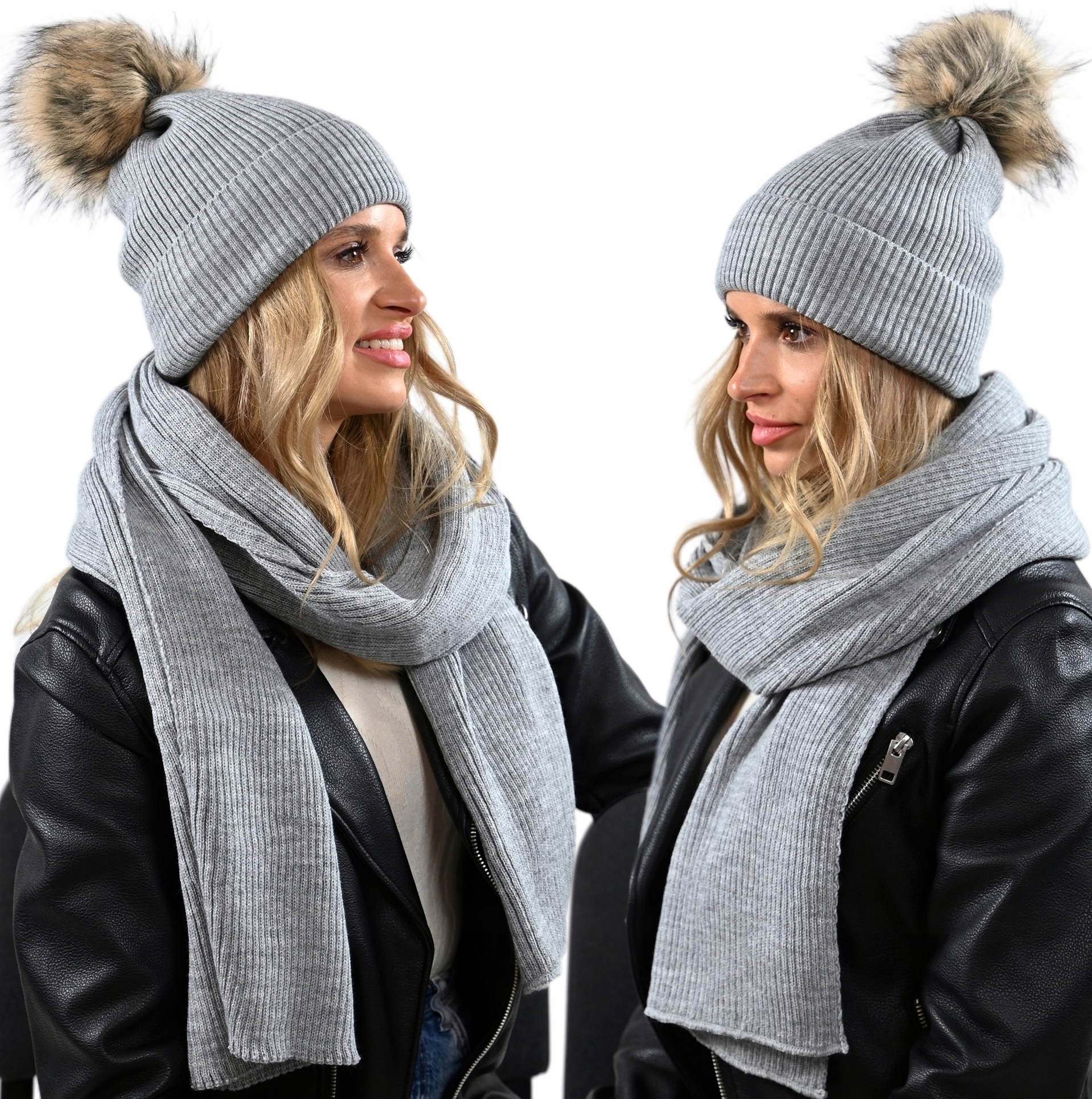 Zimní komplet Čepice velký šátek 2 metry Polský set Barvy