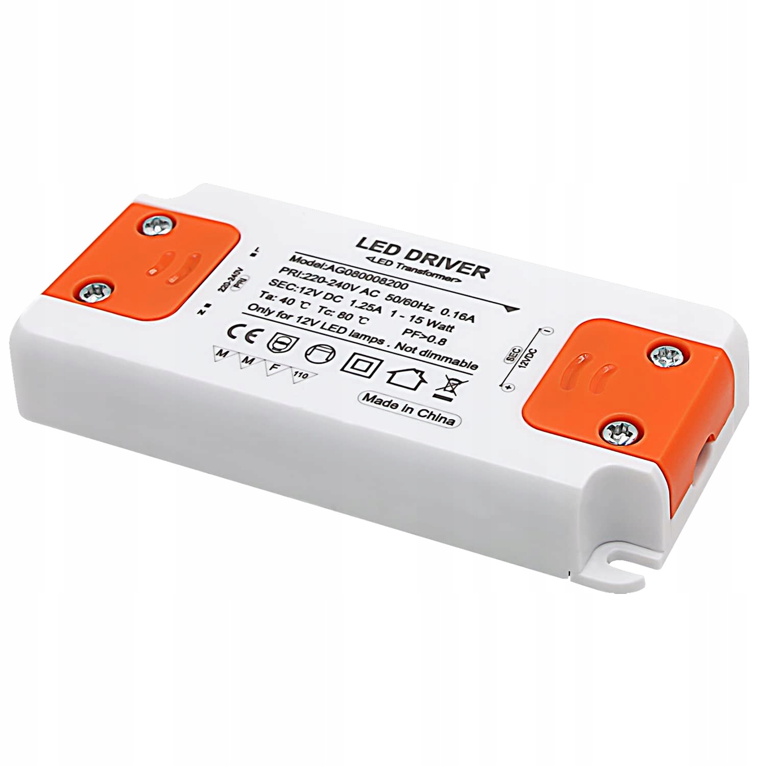 Transformátor Led 1-15W Ovladač 12V Napájecí Konvertor Sada 4KS Agotd