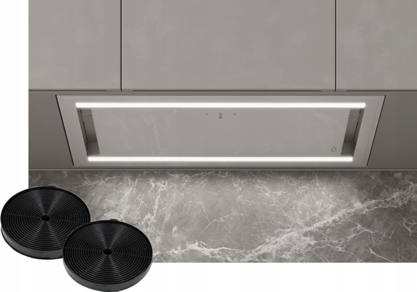 Okap Ciarko Design Duo Biały 74 Podszafkowy Boost CDZ7405B Filtry