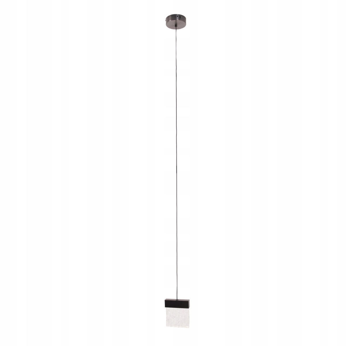 Závesná Led lampa čierna sklenená, glamour 3000K do spálne Maxlight