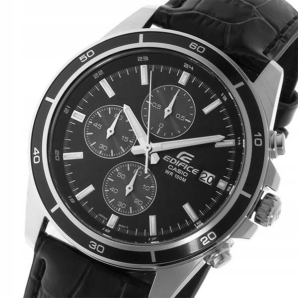 Pánské Hodinky Casio Edifice EFR-526L-1A Černý Chronograf Na Opasku Box