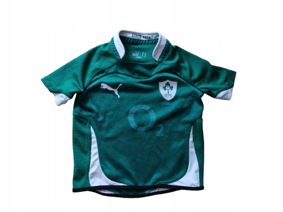 Ireland National Rugby Team Puma IRFU O2 Jersey Green / JUNIOR / 5-6 lat ??