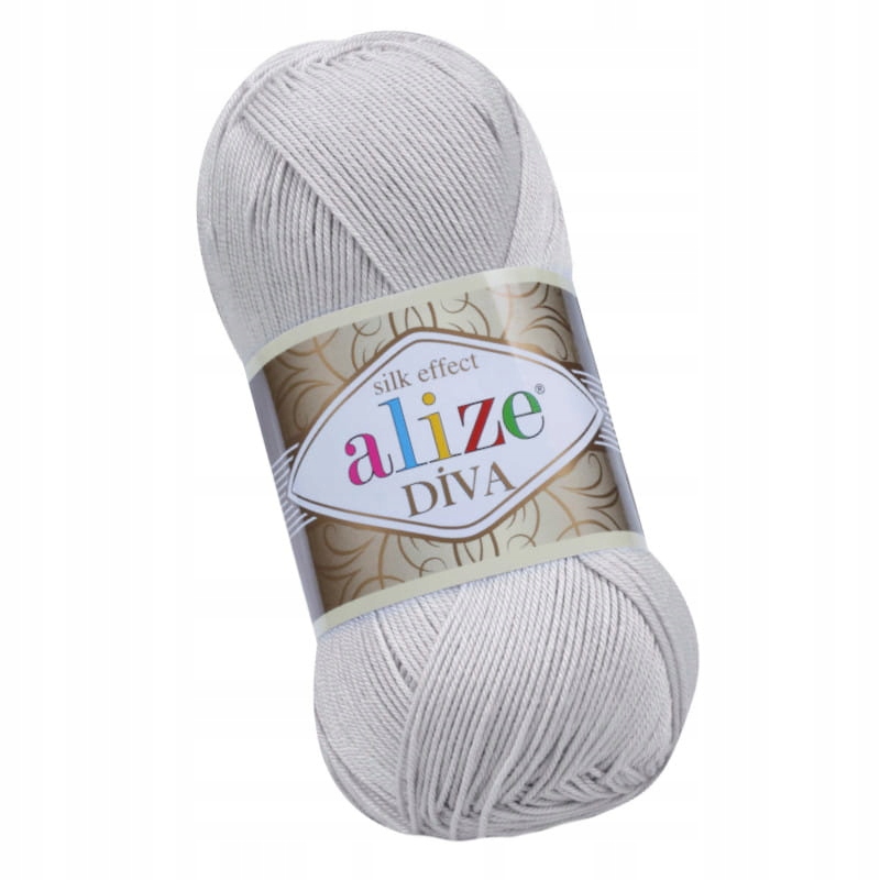 Alize Diva 168 Világos Szürke (100gr/350mt)