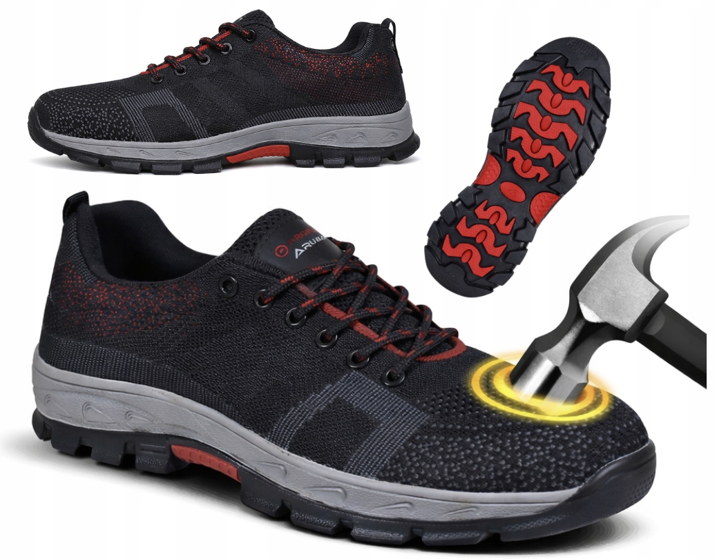 Pánské polobotky Prodyšné lehké adidasy Kevlar flyknit S1P