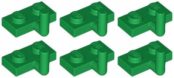 

Lego 4623b Płytka 1x2 Hak zielona (3g) 6 szt.