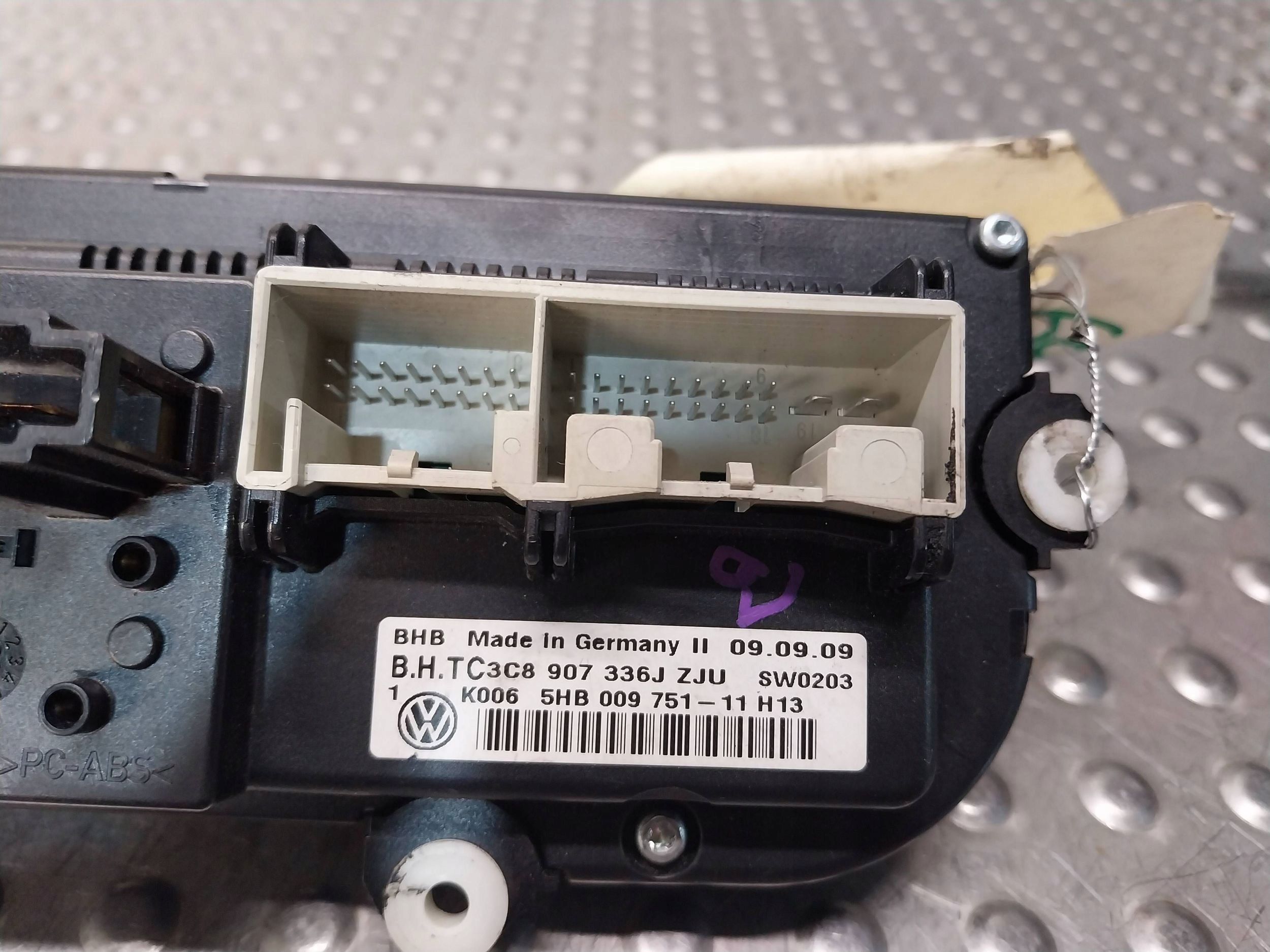 PANEL klími klimatizaci 3C8907336J VW GOLF VI PASSAT B7 CC
