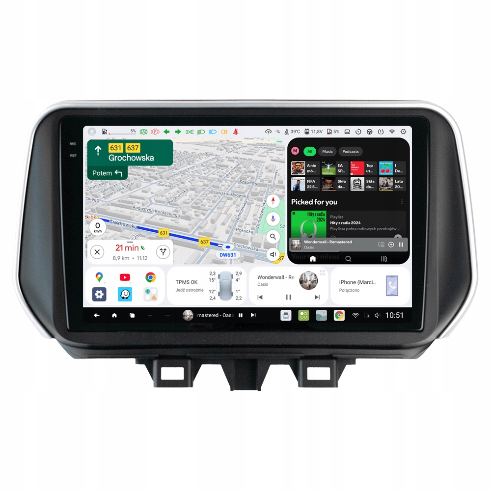 Radio Nawigacja Android 13 Hyundai Tucson 3 ix35 2018-2020 DUDU7 8/128 2K