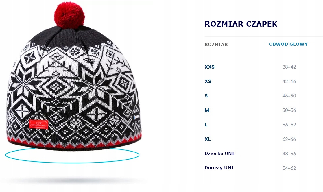 Czapka z wełny merino Kama AW41 norweska Gore-Tex Infinium Windstopper Marka Kama