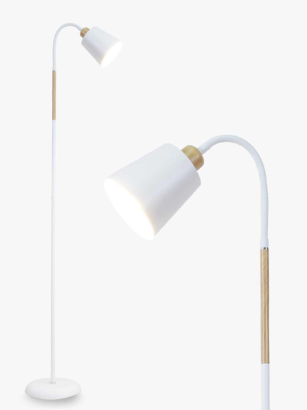 Lampa Vili Anten stojící bílá 360 rotace E27 60W moderní 159 Cm