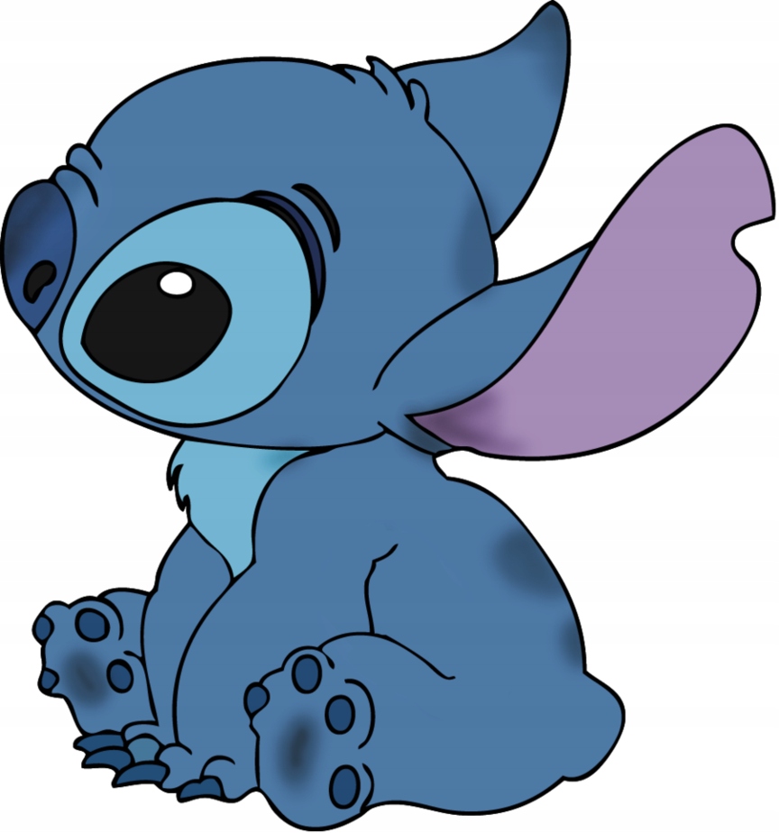 Naklejka 3D Wodoodporna na Samochód Stitch V1