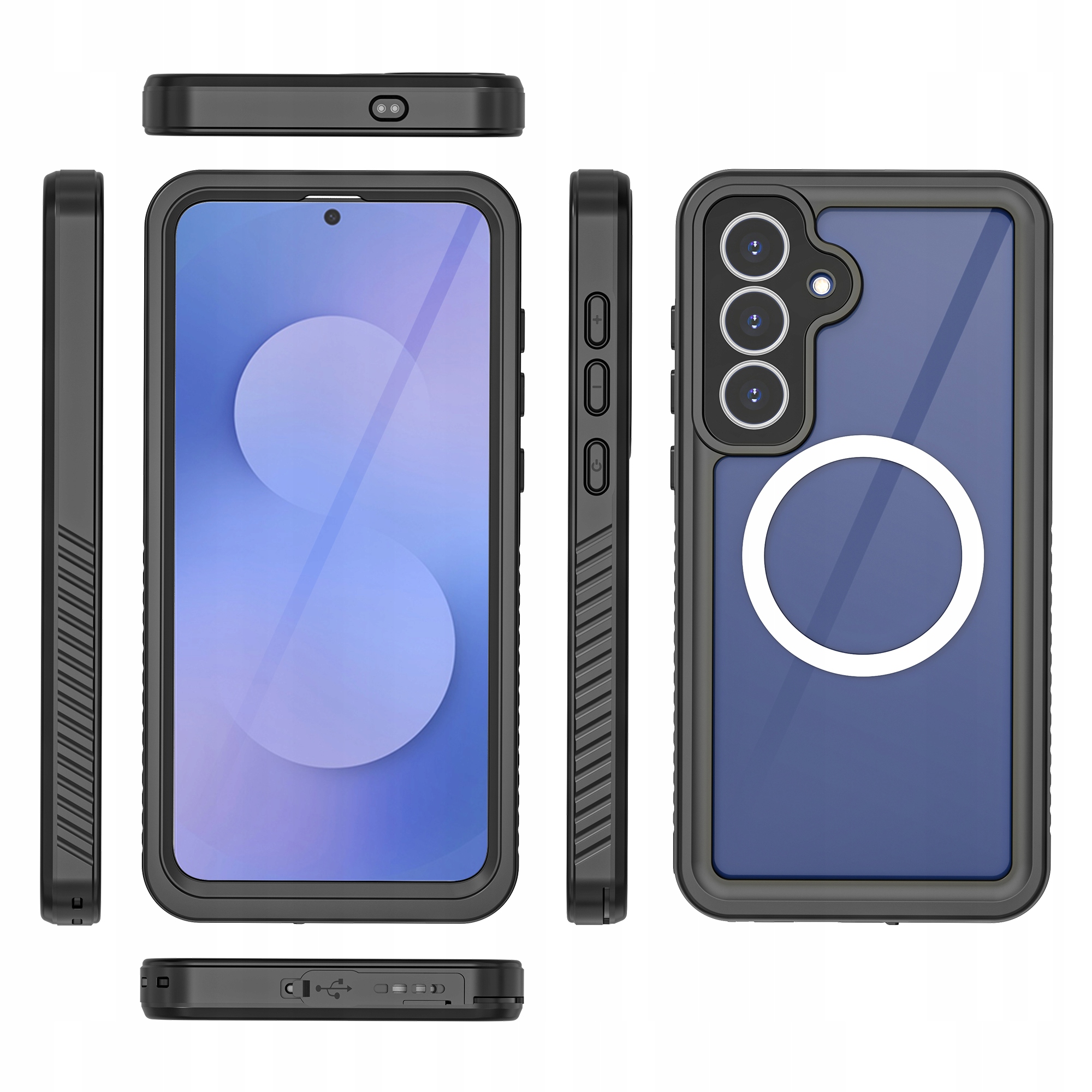 Pancerne Etui 360° Wodoodporne Wytrzymała Obudowa Samsung Galaxy A53 IP68