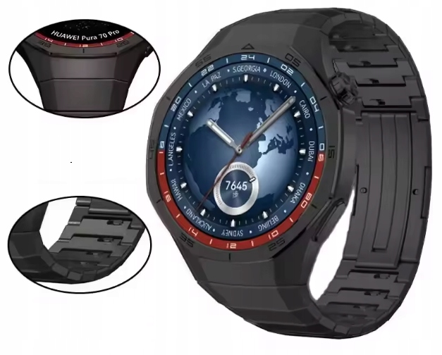 Bransoleta Pasek Tytanowy Huawei Watch GT5 6 Pro 46MM Gt 5 Pro Active 46mm