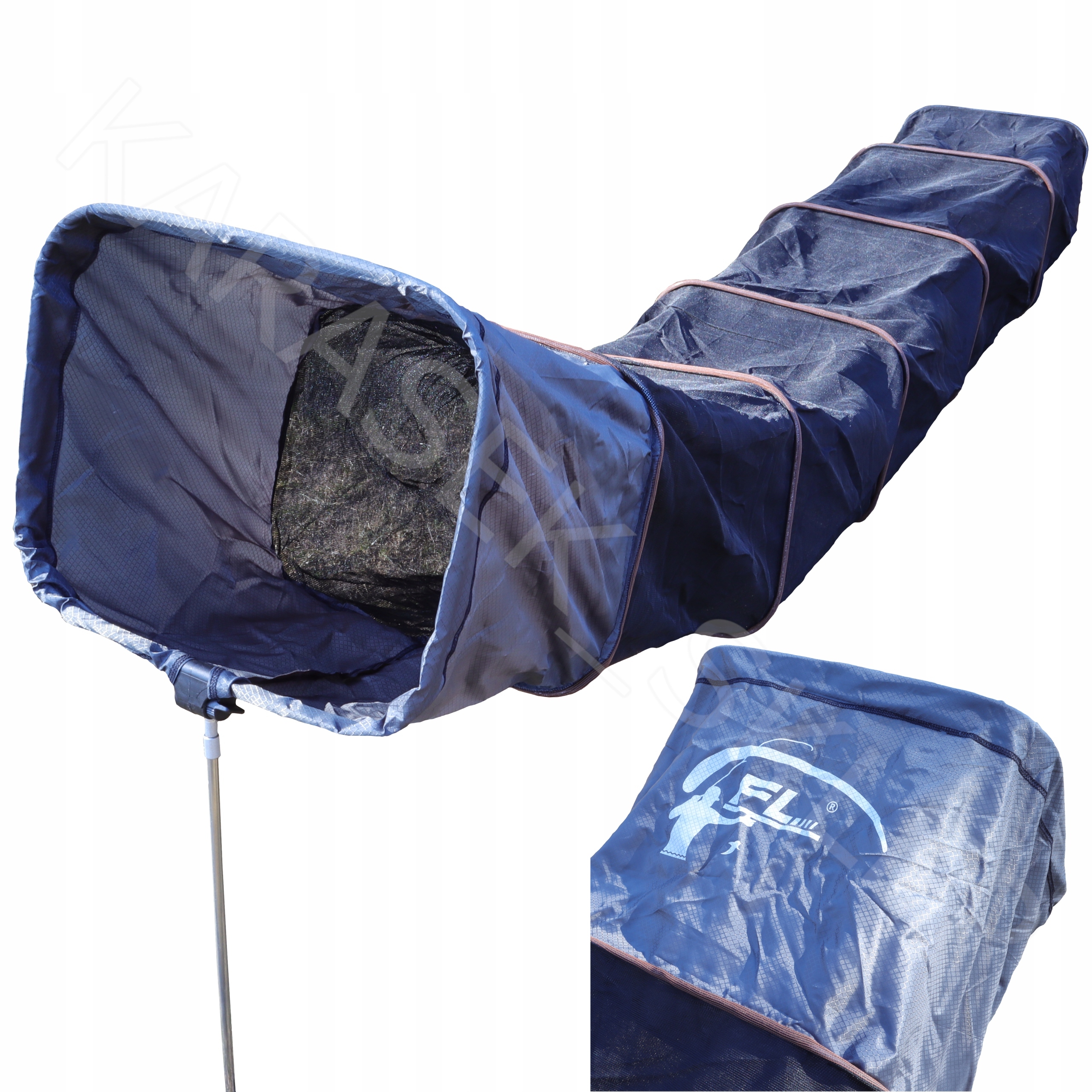 Siatka wędkarska zawodnicza Fl 300x50x40cm żyłkowa aluminium wyczynowa ryby