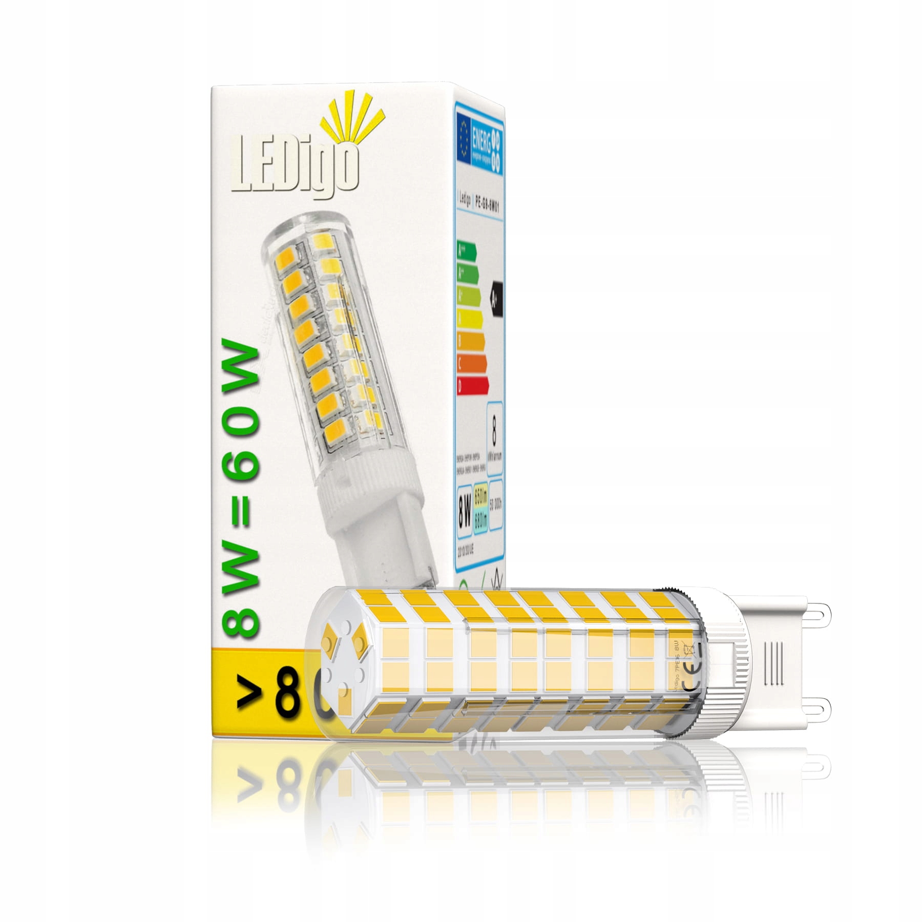 

Żarówka Led G9 8W=60W Ciepła