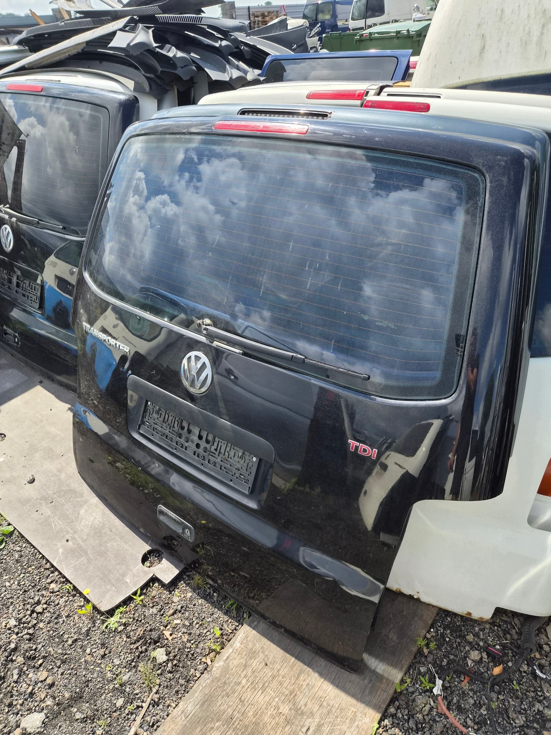trunk door cover boot rear part VW T5 T5 LIFT black