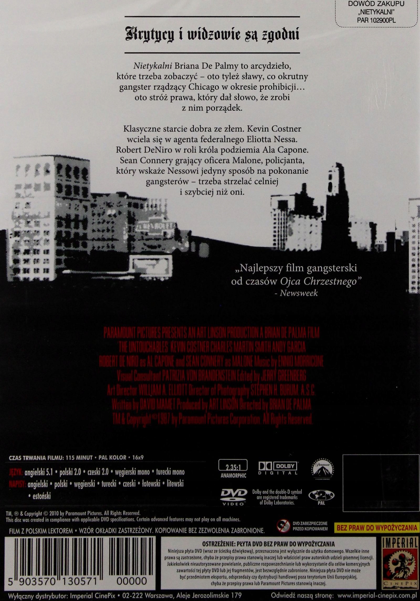 NIETYKALNI (DVD) Stan opakowania oryginalne