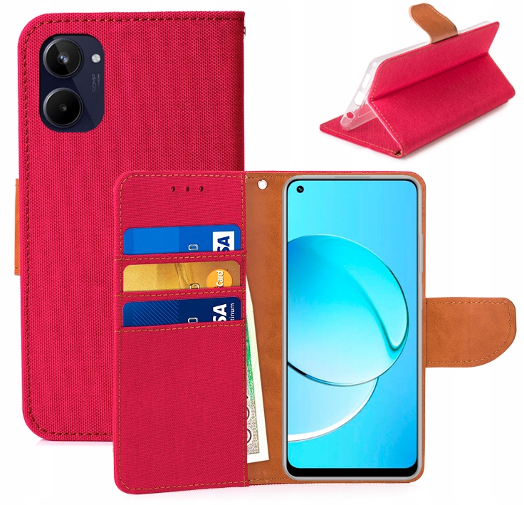 

Etui Portfel Canvas Do Realme 10 4G