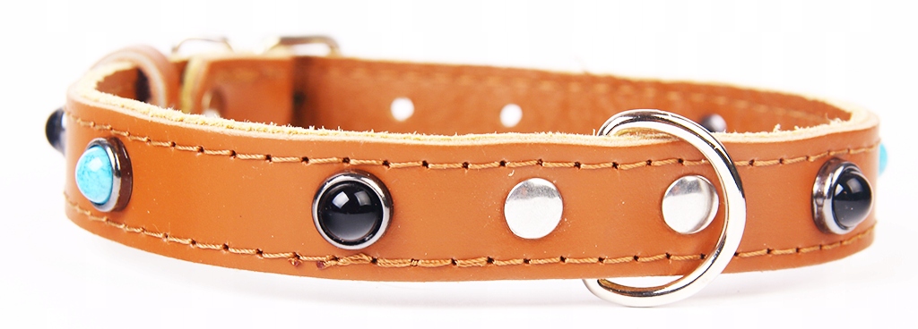

Moon Style Skórzana obroża Skóra 18mm 44cm