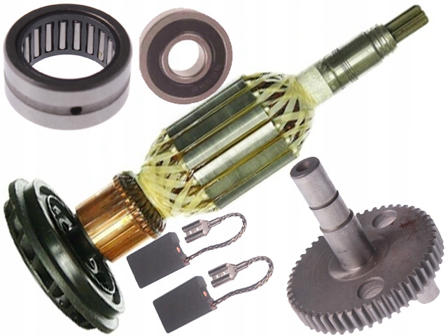 Rotor Bosch GBH11DE Gbh 11 De Ozubené Ložiskové Kartáče Ozubené Kolo