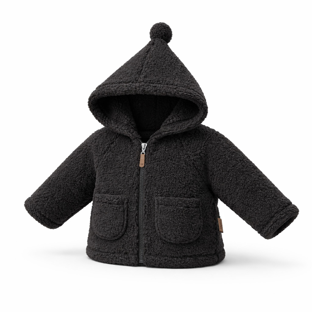 Kurteczka dziecięca wełniana Meri Nevada 98/104 anthracite