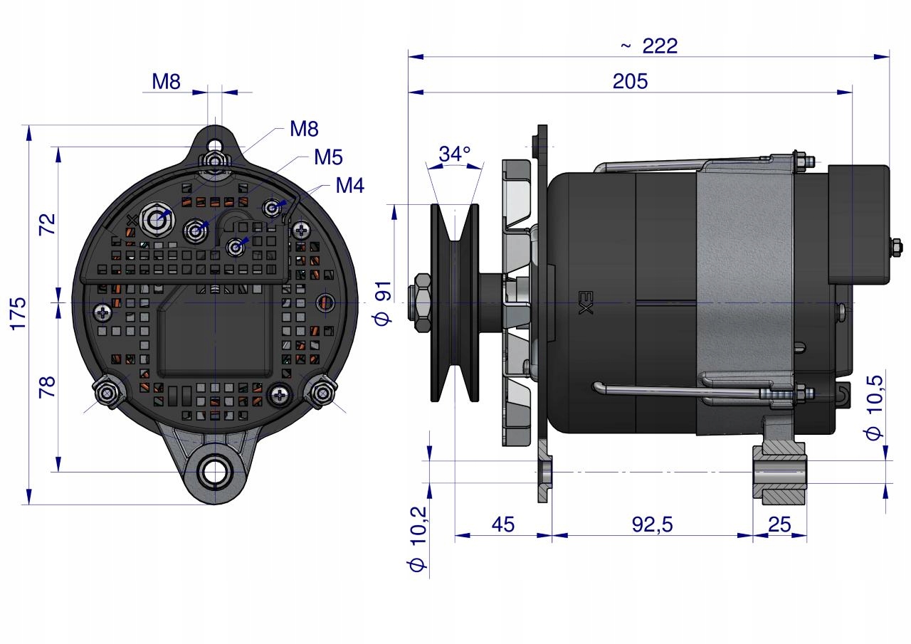 Alternator MTZ 100A EXPOM KWIDZYN eu Producent części Expom
