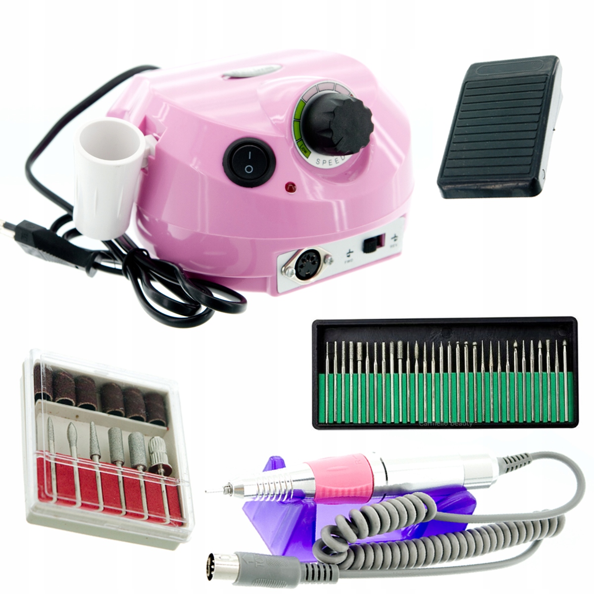 

Frezarka do paznokci nail drill DM-202 różowa 35W