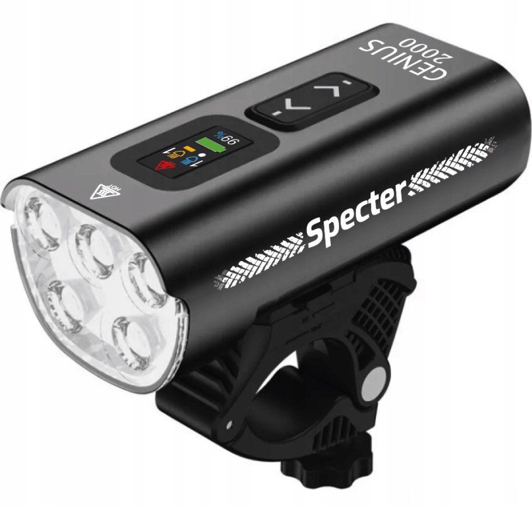 

Oświetlenie rowerowe lampka Specter Genius 2000lm