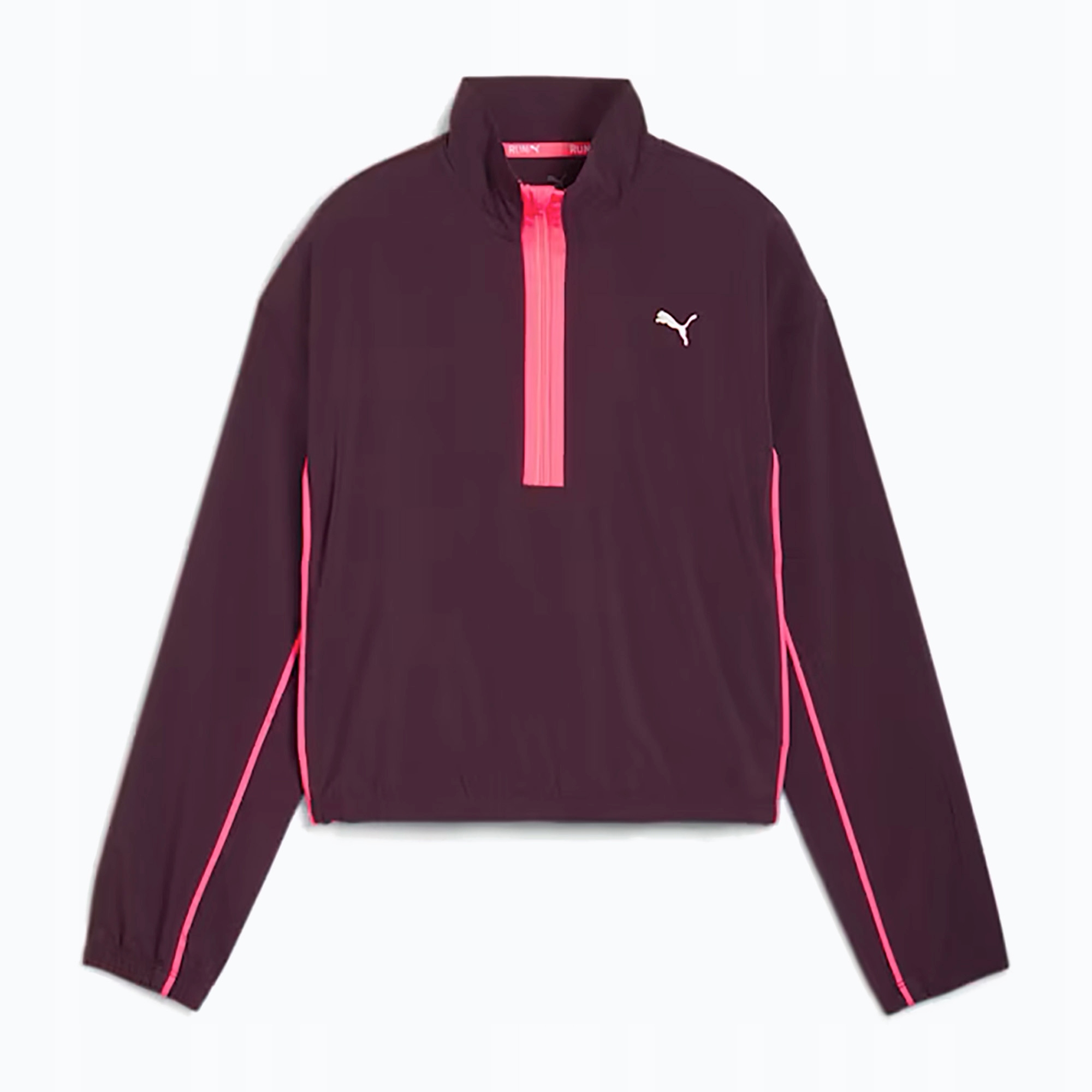 Kurtka do biegania damska Puma Run For Her Fashion Woven 1/2 Zip midnight p