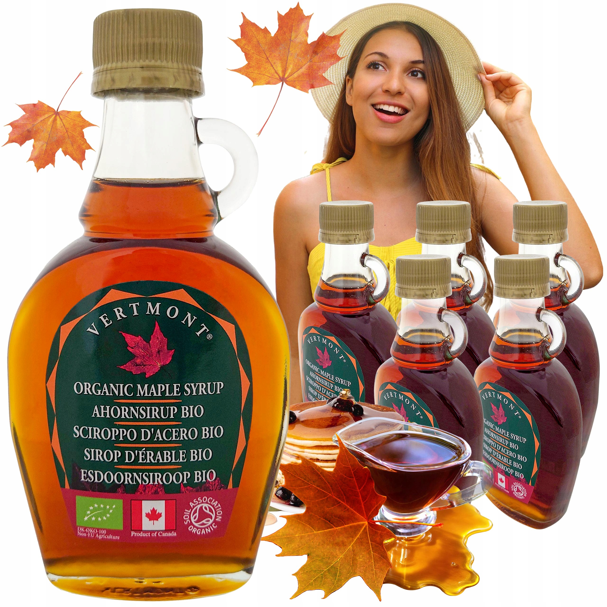 Levně Javorový sirup Bio Kanadský 100% Vertmont 6x250 g