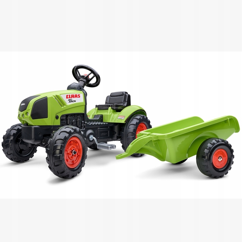 

Traktor Zielony dla dzieci na Pedały z Przyczepką
