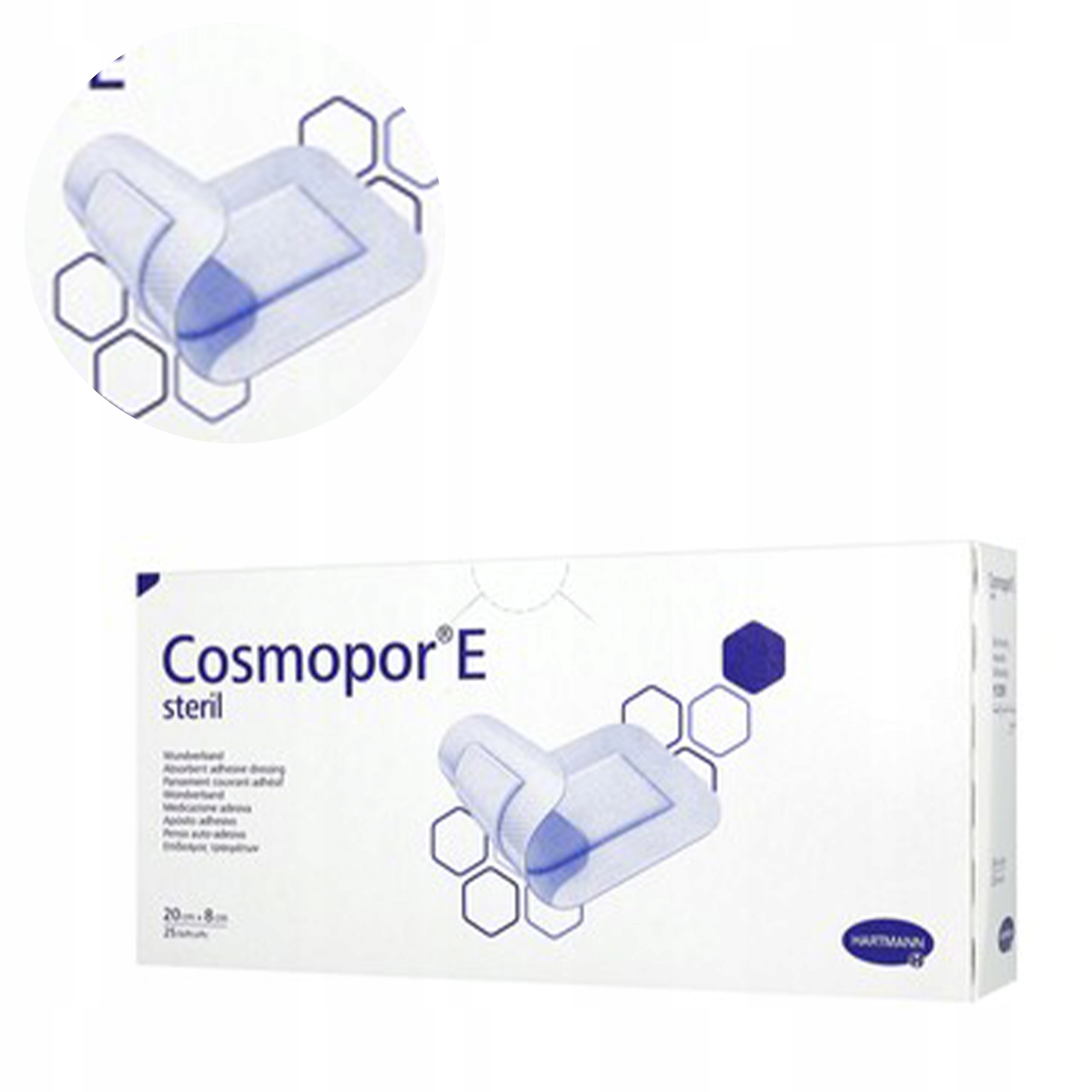 

Cosmopor E Steril jałowy opatrunek 20cmx8cm 25szt