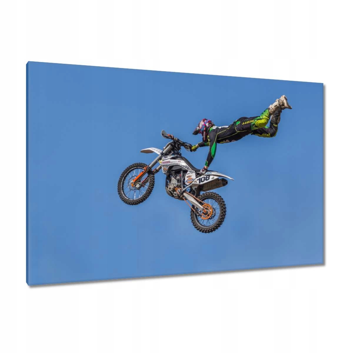 Obrazy 120x80 Motokrosový skok