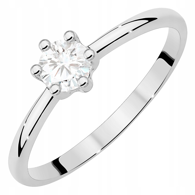 Zlatý Prstýnek pr. 585 14k s laboratorním diamantem 0,30ct Gravírování