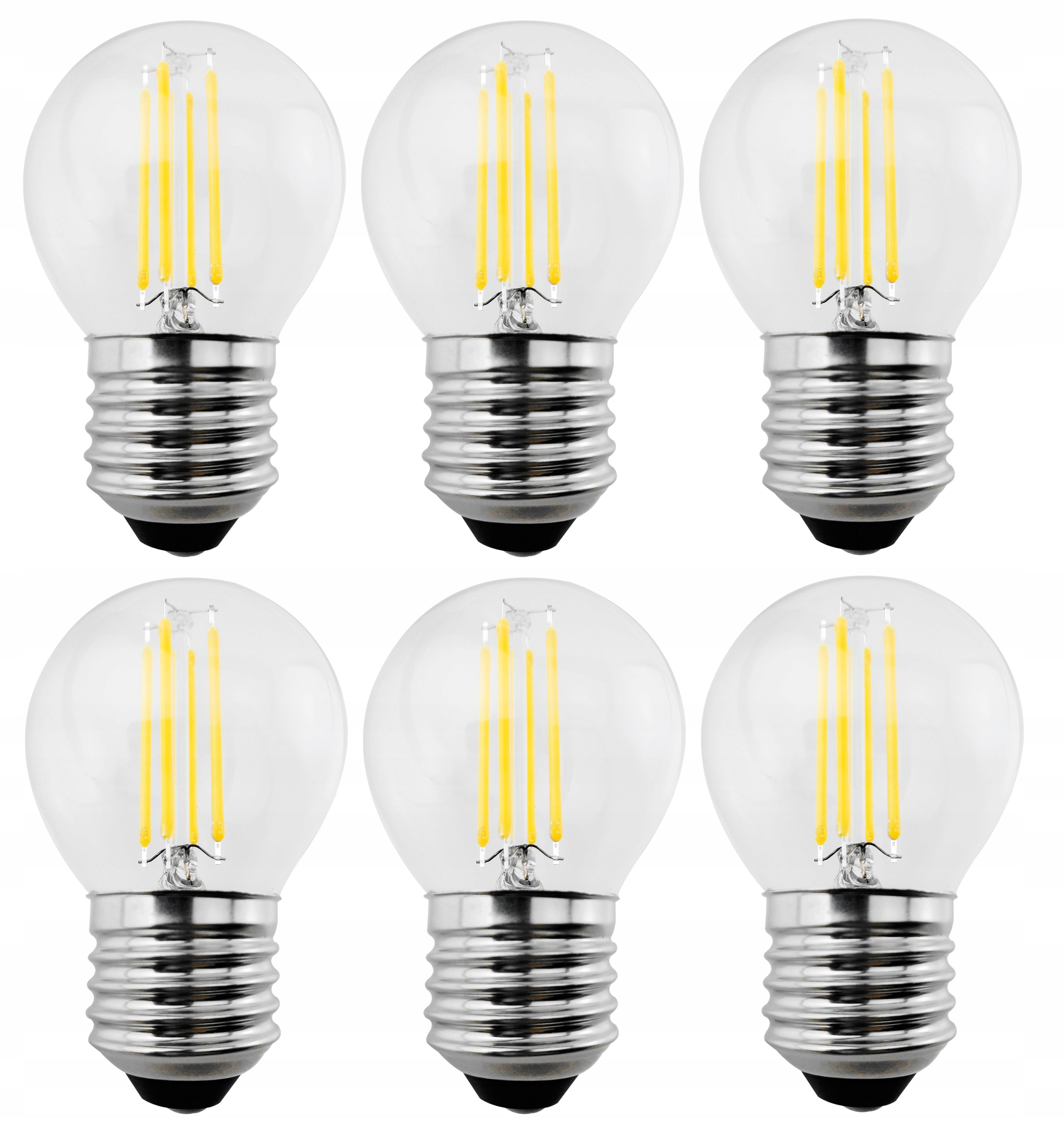 

6x Żarówka Led E27 6W Kulka Edison Retro Ozdobna