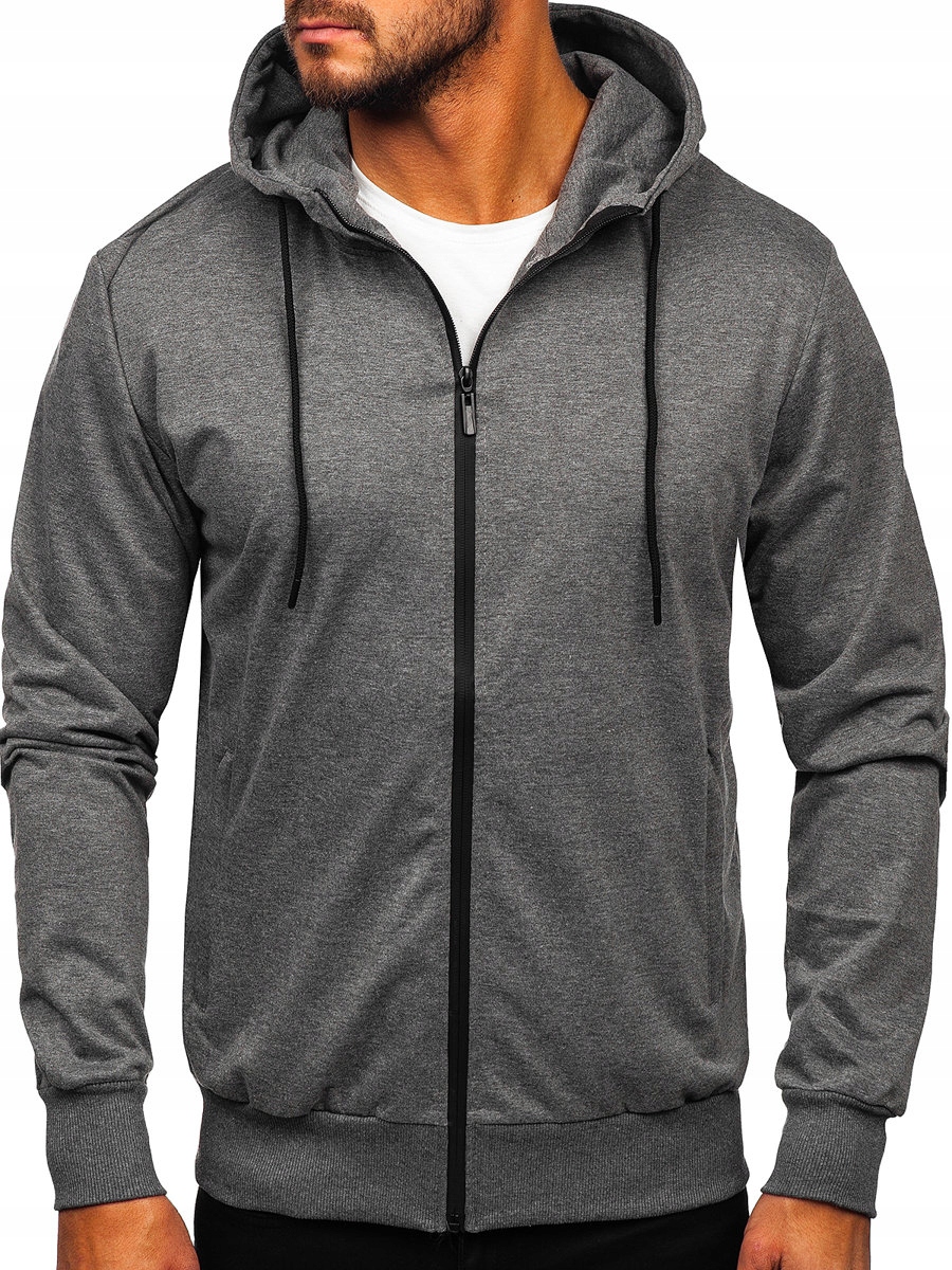 

Bluza Męska Z Kapturem Grafitowa B025 DENLEY_2XL