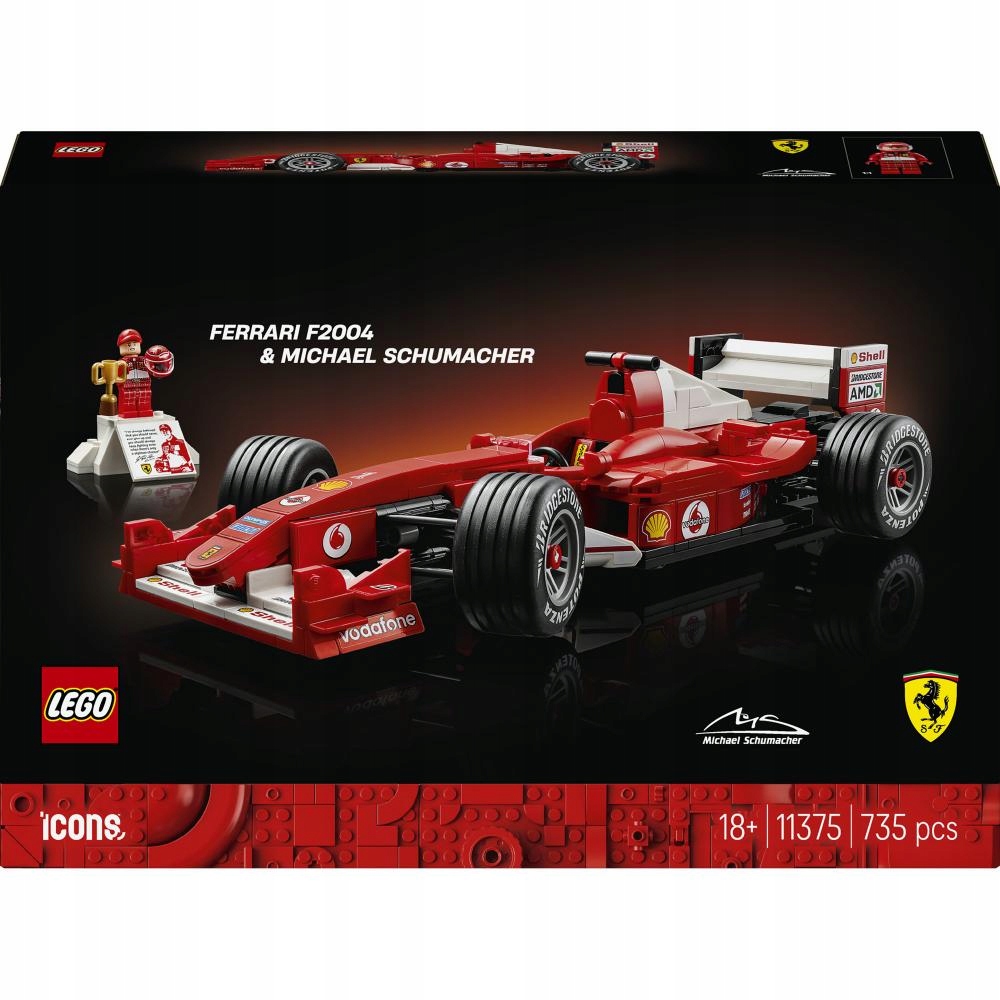 * Lego Icons Ferrari F2004 a Michael Schumacher 11375
