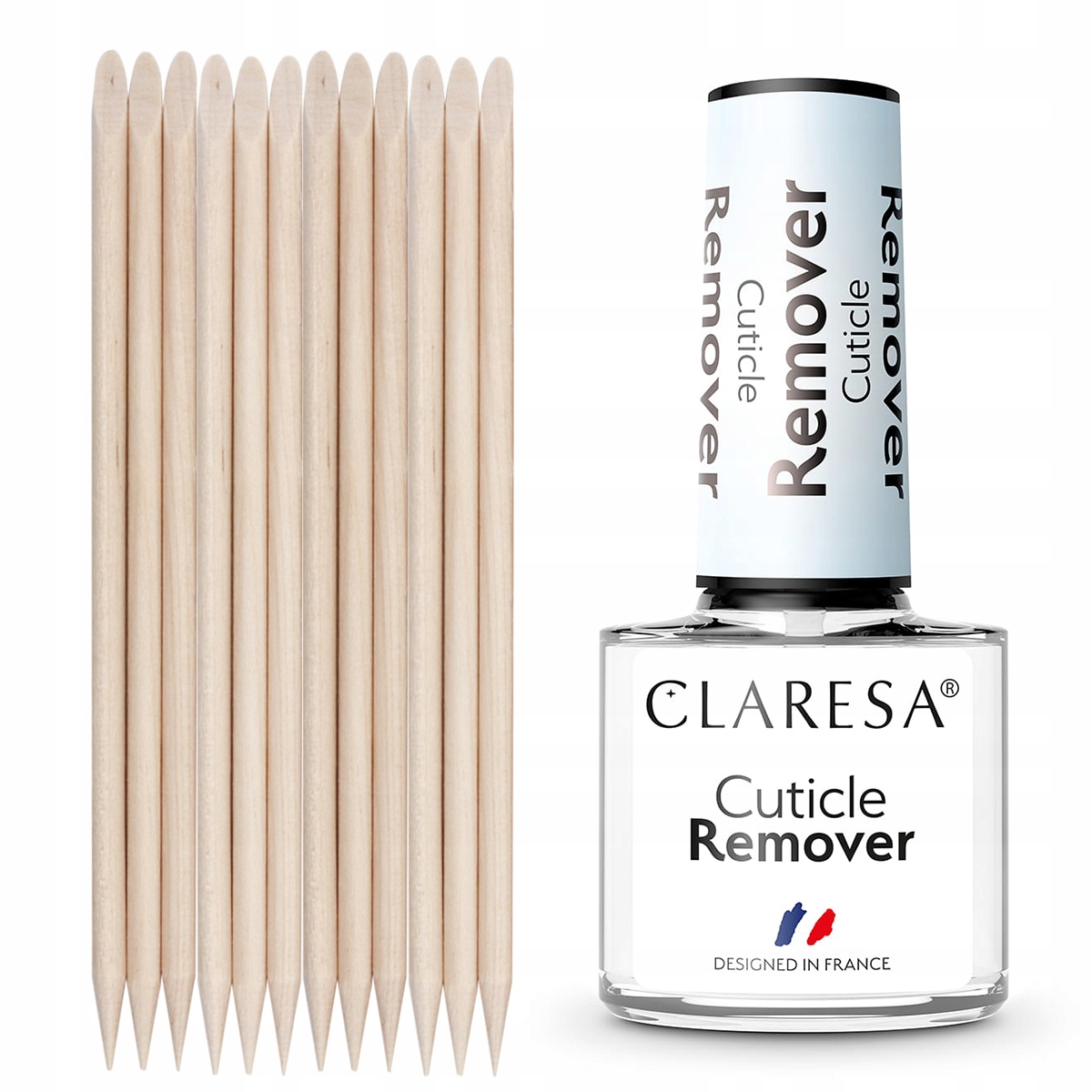 Claresa CUTICLE REMOVER usuwa skórki + PATYCZKI