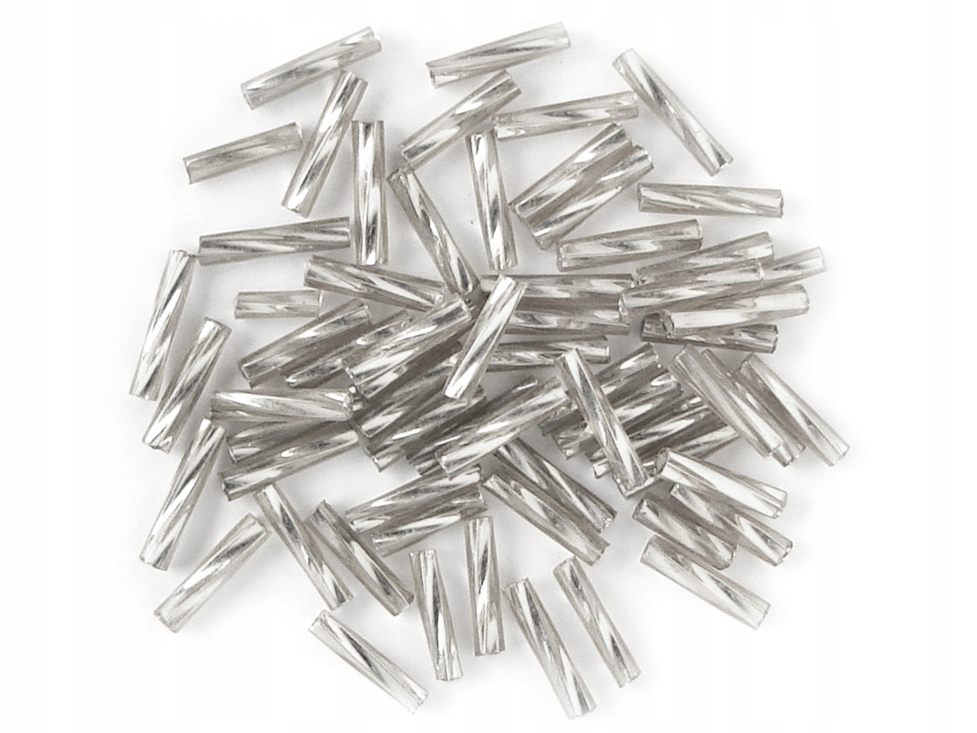 Rurka szklana kręcona 9x2mm 10g 190szt 9W03sr