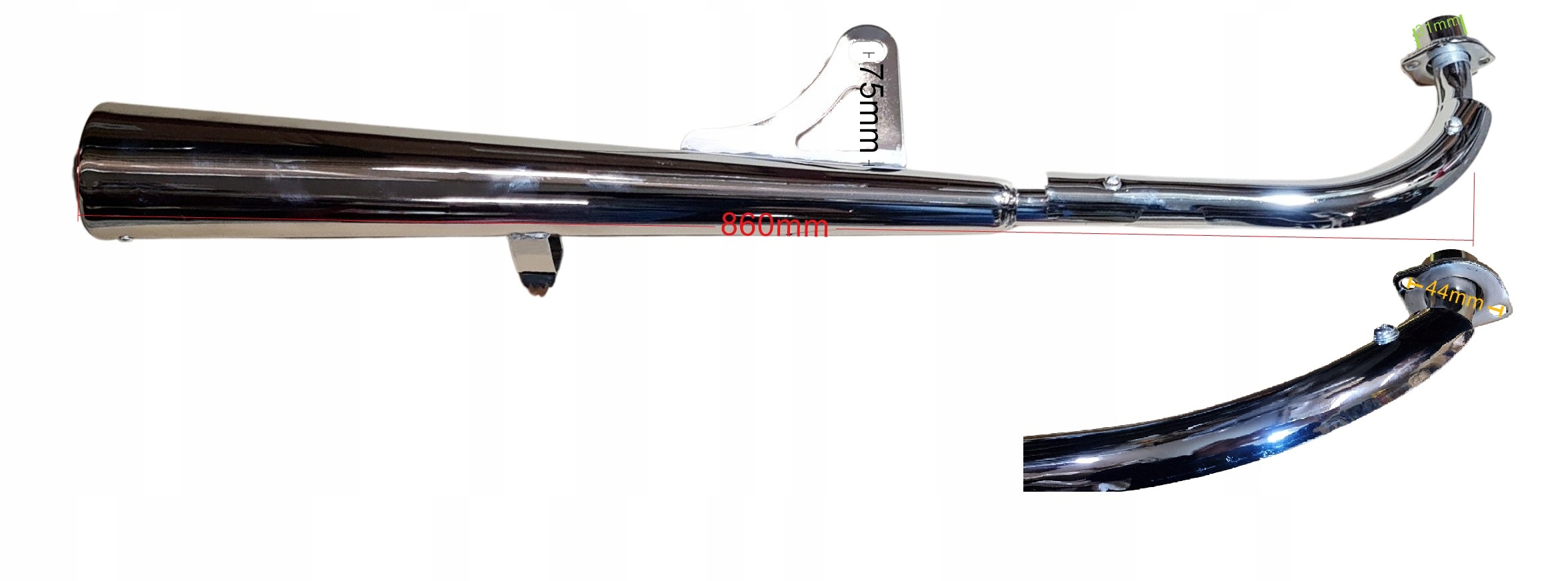 Z10146 - ГЛУШИТЕЛЬ ВЫХЛОПНОЙ ROMET HOGAR 202 ZUMICO GR 200 WS50