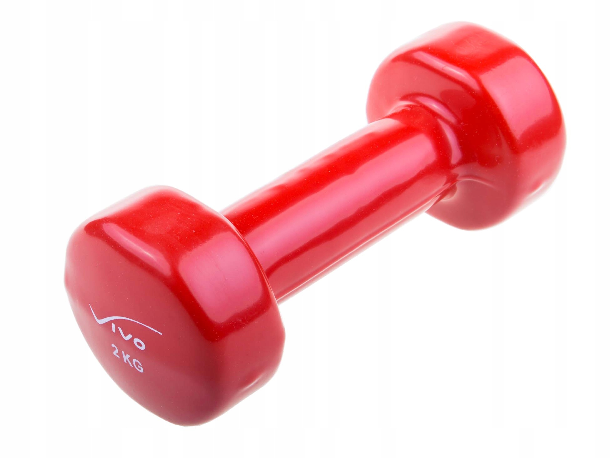 Hantle winylowe VIVO 2 kg czerwony 1szt. 4560124