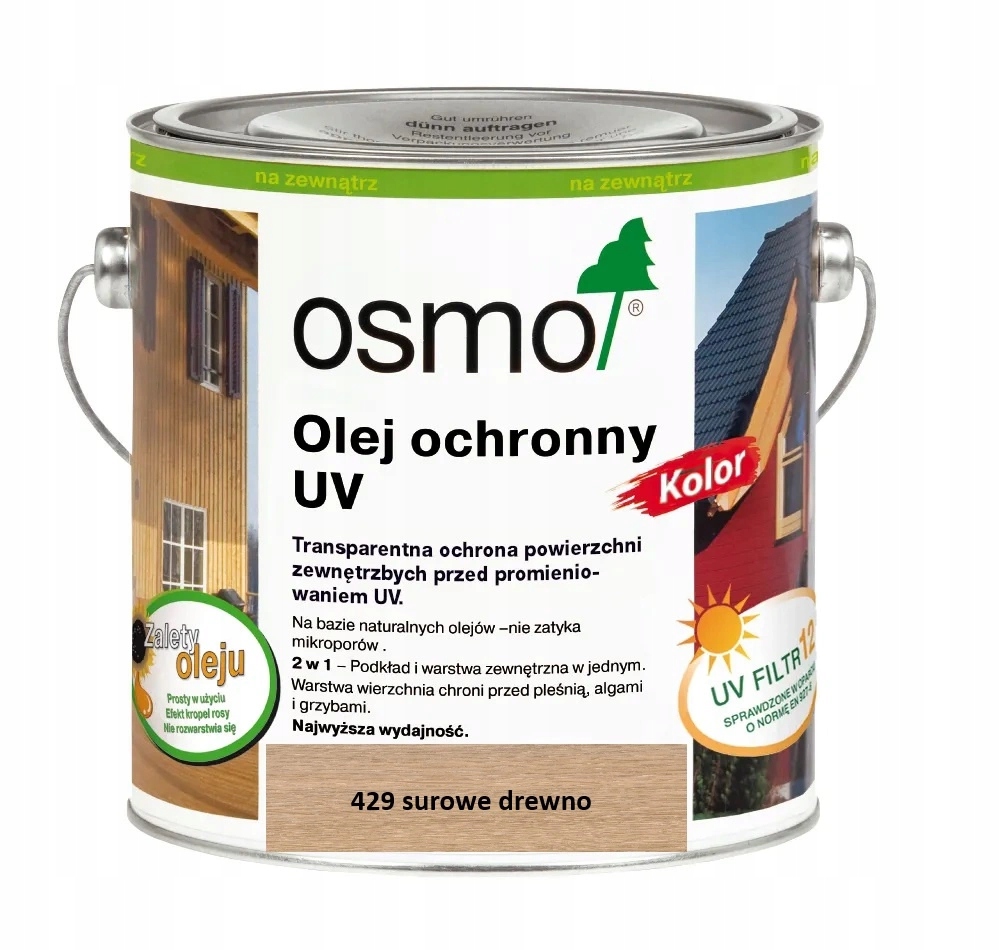 Osmo Olej ochronny Uv Kolor Surowe Drewno 429 0,75L