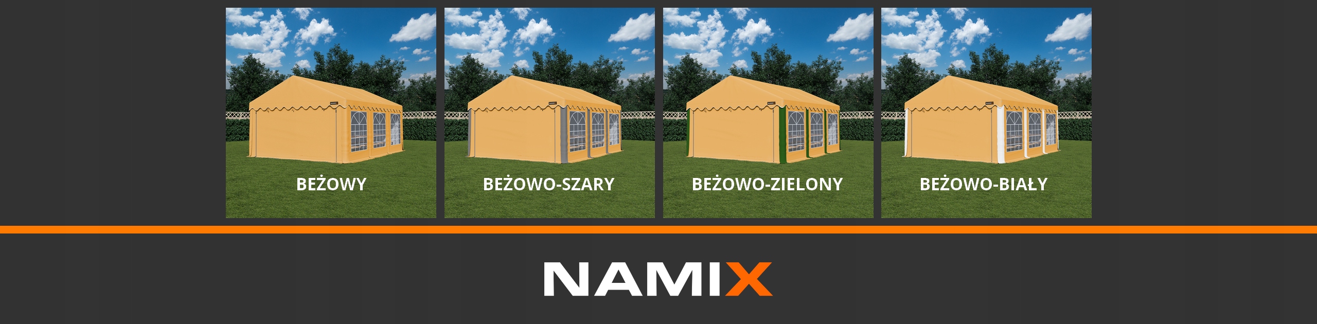 Namiot BASIC 6x12 imprezowy ogrodowy RÓŻNE KOLORY Typ namiot