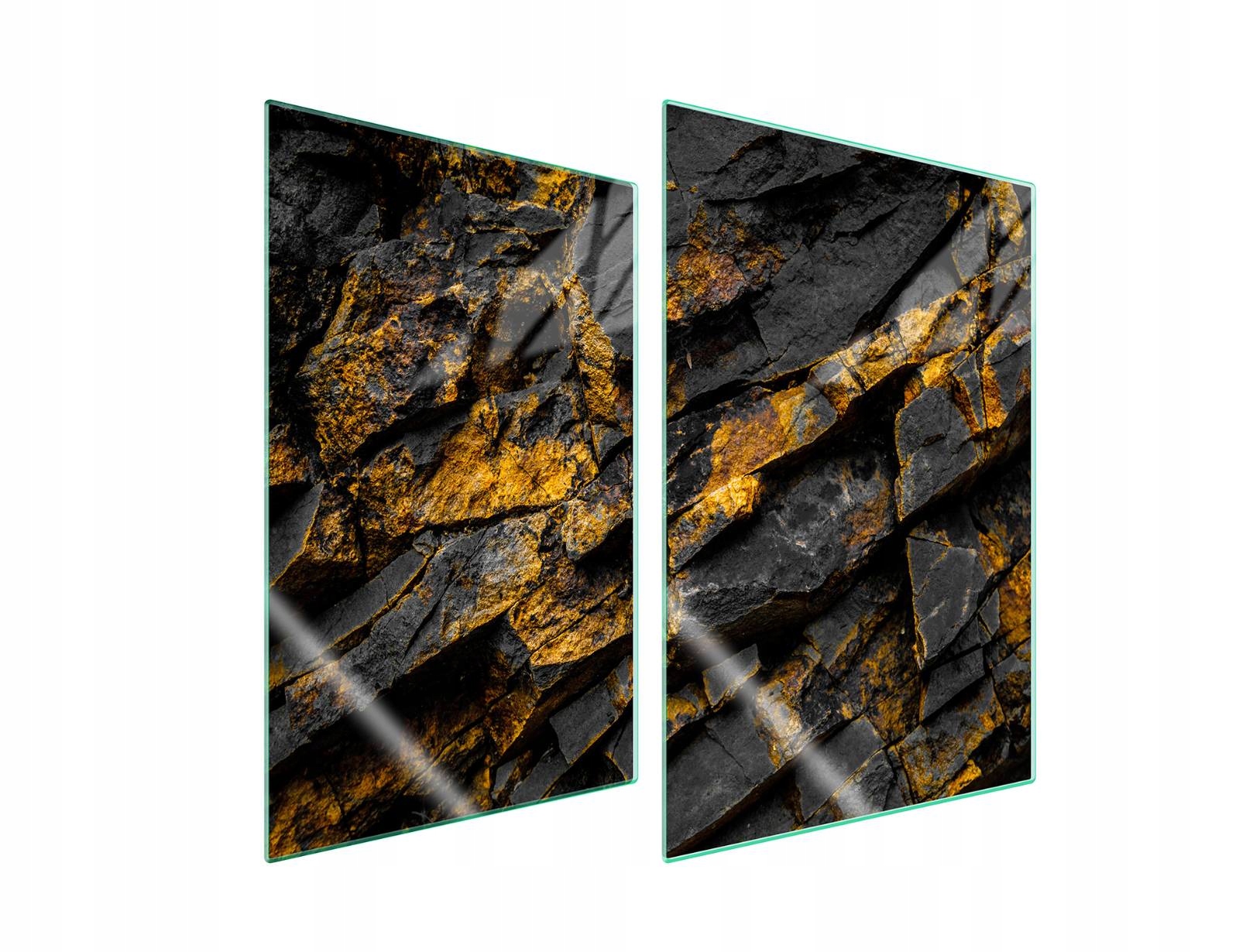 7v1 Skleněná ochranná deska na sporák 2x35x52 Skála