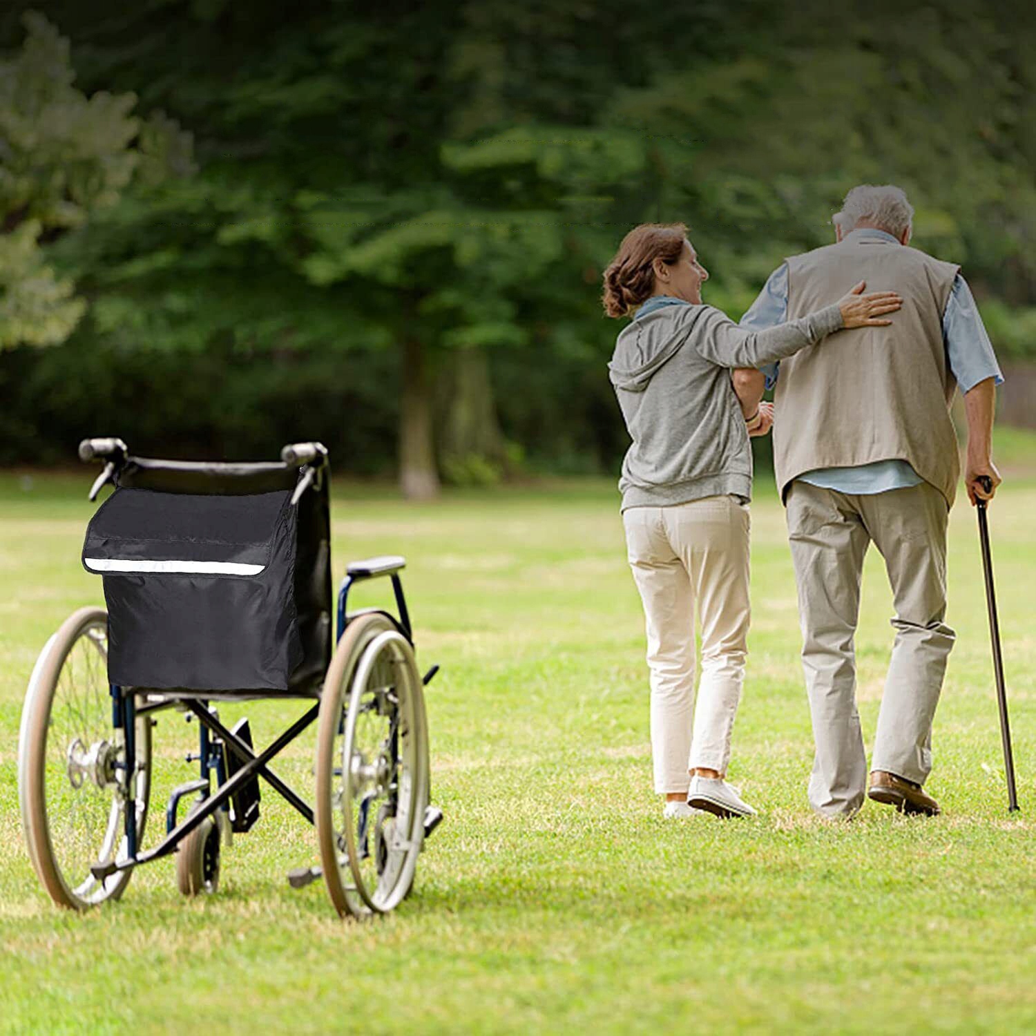 PLECAK NA WÓZEK INWALIDZKI, CZARNA WIELOFUNKCYJNA TORBA DO PRZECHOWYWANIA Kod producenta Torba na Wózek Inwalidzki