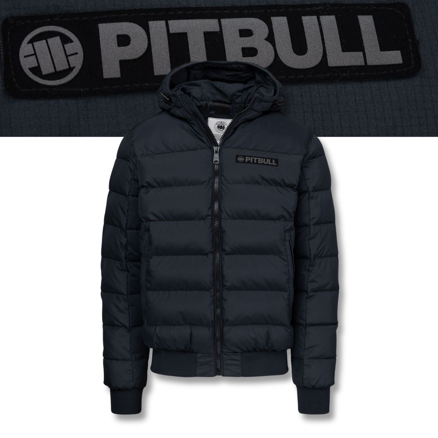 Pánská Zimní bunda bunda s kapucí Pitbull Dillon Rip-Stop